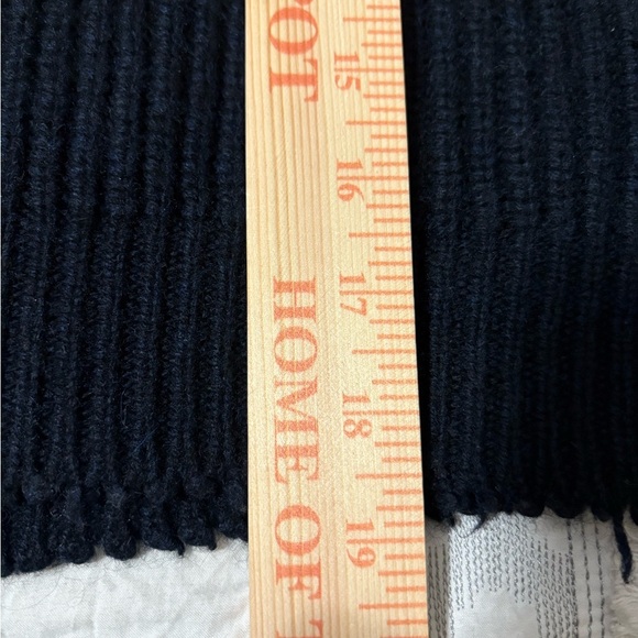 Zadig & Voltaire Zoe Wy, Navy turtleneck Sweater. Distressed edges. Wool/Yak. - Picture 7 of 16